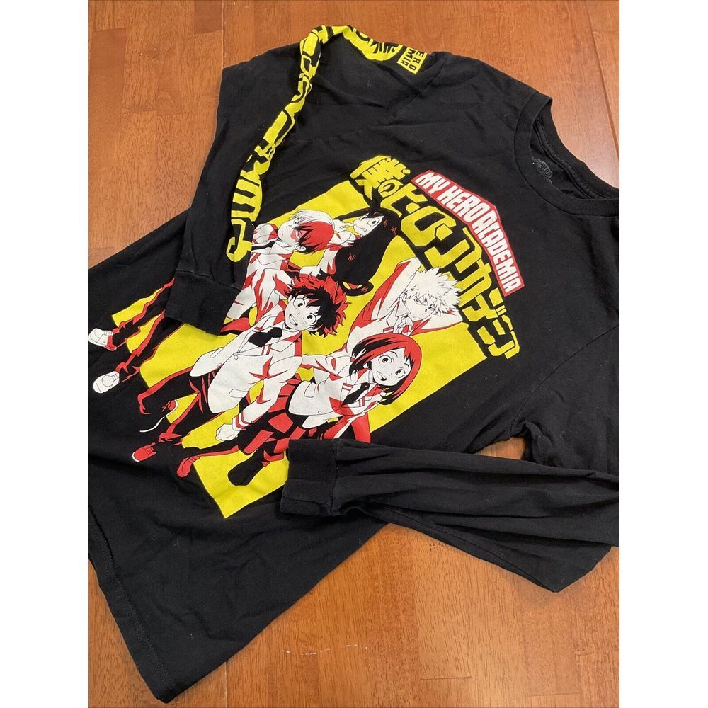MHA My Hero Academia Characters Licensed Men's Small S Long Sleeve